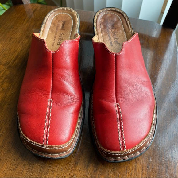Josef Seibel Shoes Josef Seibel Red Slip On Shoes Size Eu 4 Poshmark